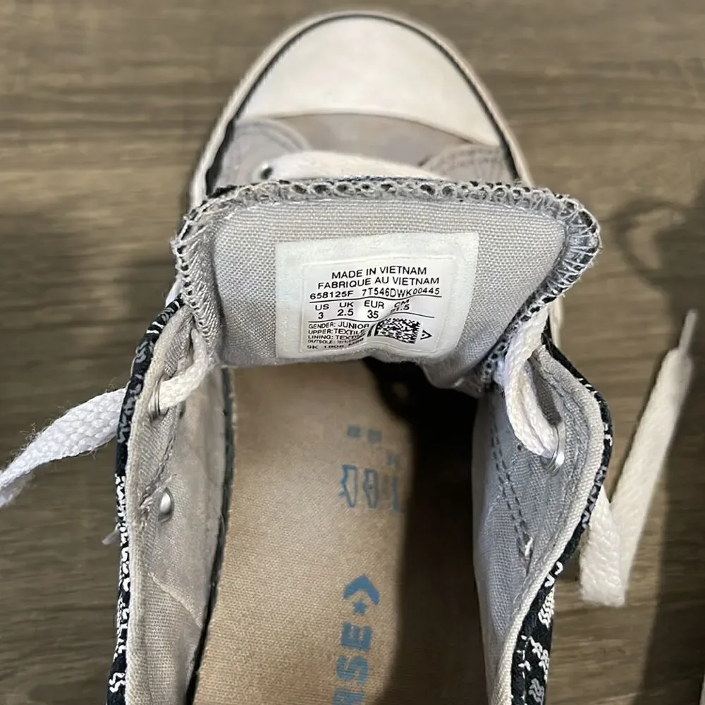Converse all star Madison wolf gray pattern 3